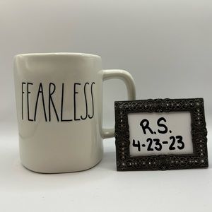 Rae Dunn “Fearless” mug.